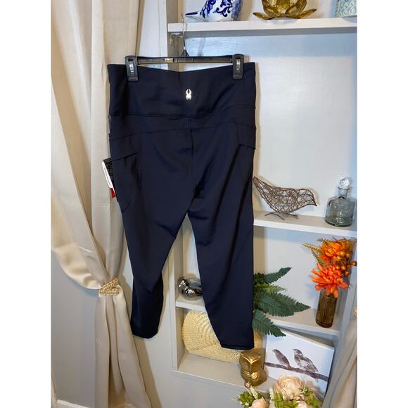 NWOT $88 Spyder Active Ladies XL STYLE #SP6005 Black Drawstring Pants Pockets - Picture 2 of 12